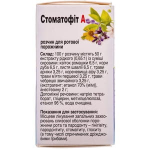 Стоматофит А р-р д/ротов. пол. фл. 25мл