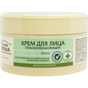 Крем для обличчя Зелена аптека Алое 200 мл