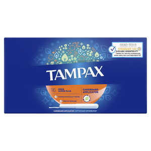 Тампоны женские TAMPAX (Тампакс) Super Plus (Супер Плюс) с аппликатором 16 шт