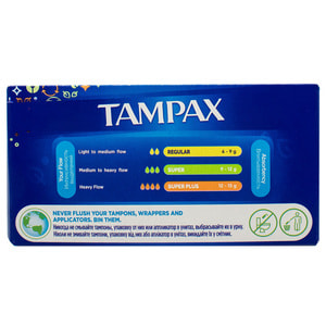 Тампоны женские TAMPAX (Тампакс) Super Plus (Супер Плюс) с аппликатором 16 шт