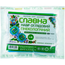 Набір гінекологічний оглядовий стерильний Технокомплекс №6 : рукавички (пара) , пелюшка гігієнічна