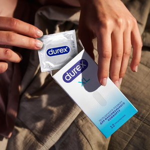 Презервативи латексні з силіконовою змазкою DUREX (Дюрекс) Invisible (Інвізібл) XL ультратонкі збільшеного розміру 12 шт