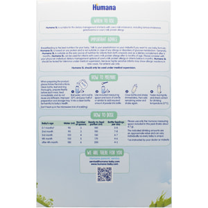Смесь сухая безмолочная детская HUMANA (Хумана) SL Expert специальная на основе изолята соевого белка с рождения 500 г