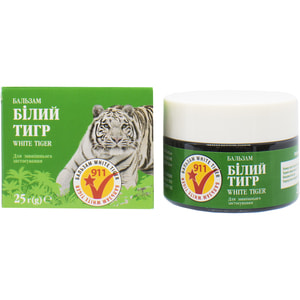 Белый тигр бальзам для тела против ушибов, перенапряжении мышц, связок, улучшает кровообращение 25 г