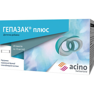 Гепазак Плюс раствор оральный для поддержания нормальной функции гепабилиарной системы в пакетах-саше по 10 мл 20 шт