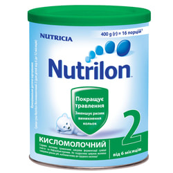 Суміш молочна дитяча Нутриція NUTRILON (Нутрилон) Кисломолочний 2 для покращення травлення з 6 місяців 400 г NEW