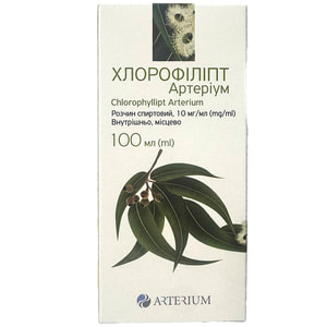 Хлорофиллипт Артериум р-р спирт. 10мг/мл банка 100мл