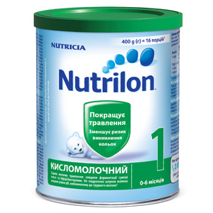 Смесь молочная детская Нутриция NUTRILON (Нутрилон) Кисломолочный 1 для улучшения пищеварения с 0 до 6 месяцев 400 г
