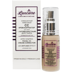 СС Крем-корректор для лица ВИТЭКС LUX CARE с антивозрастным действием совершенный невесомый 30 мл