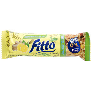 Батончик-мюслі Fitto light (Фіто лайт) Лимон + імбирь 25 г