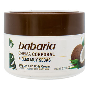 Крем для тіла BABARIA (Бабарія) з олією кокоса для дуже сухої шкіри 200 мл