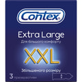 Презервативы латексные с силиконовой смазкой CONTEX (Контекс) Extra large XXL (Экстра ладж) увеличенного размера 3 шт