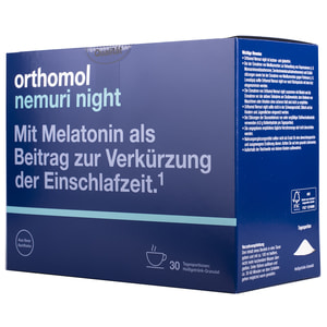 Ортомол Немурі Ніч (Orthomol Nemuri) вітамінний комплекс при порушеннях сну та підвищеній нервовій збудливості гранули на курс прийому 30 днів