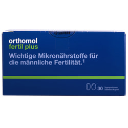 Ортомол Фертил Плюс Нью (Orthomol Fertil plus new) вітамінний комплекс для лікування фертильності у чоловіків капсули на курс прийому 30 днів