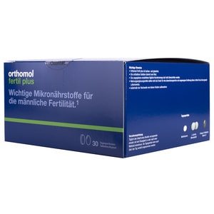 Ортомол Фертил Плюс Нью (Orthomol Fertil plus new) витаминный комплекс для лечения нарушений фертильности у мужчин капсулы на курс приема 30 дней