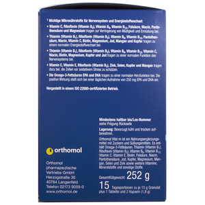 Ортомол Вітал М (Orthomol Vital M) вітамінний комплекс для чоловічого здоров'я гранули апельсин + таблетки + капсули 15 днів