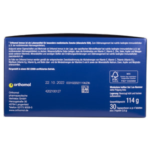 Ортомол Іммун (Orthomol Immun) вітамінний комплекс для підвищення імунітету капсули + таблетки на курс прийому 30 днів