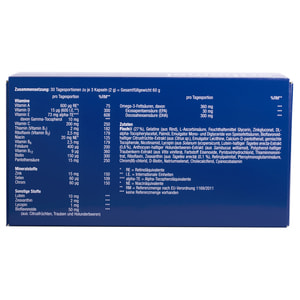 Ортомол Вижн (Orthomol Vision) витаминный комплекс для улучшения зрения капсулы на курс приема 30 дней NEW