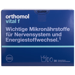 Ортомол Вітал Ф (Orthomol Vital F) вітамінний комплекс для жіночого здоров'я гранули грейпфрут + таблетки + капсули на курс прийому 30 днів