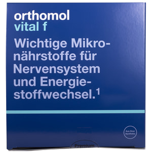 Ортомол Вітал Ф (Orthomol Vital F) вітамінний комплекс для жіночого здоров'я гранули грейпфрут + таблетки + капсули на курс прийому 30 днів