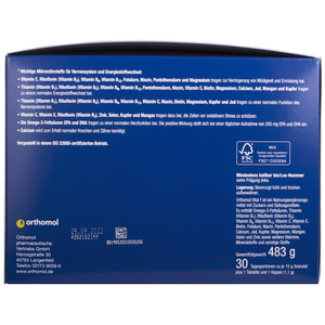 Ортомол Вітал Ф (Orthomol Vital F) вітамінний комплекс для жіночого здоров'я гранули грейпфрут + таблетки + капсули на курс прийому 30 днів