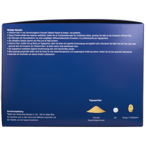 Ортомол Вітал Ф (Orthomol Vital F) вітамінний комплекс для жіночого здоров'я гранули грейпфрут + таблетки + капсули на курс прийому 30 днів