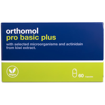 Ортомол Про Басик Плюс (Orthomol Pro Basic Plus) комплекс для оптимизация пищеварения и работы кишечника капсулы на курс приема 30 дней