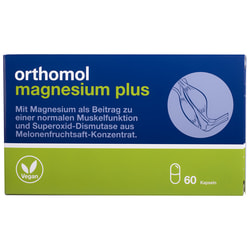 Ортомол Магнезиум Плюс (Orthomol Magnesium Plus) витаминный комплекс для обеспечения работы функций мышц на курс приема 30-60 дней