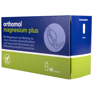 Ортомол Магнезиум Плюс (Orthomol Magnesium Plus) витаминный комплекс для обеспечения работы функций мышц на курс приема 30-60 дней