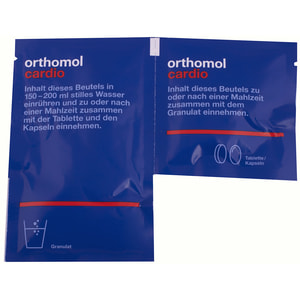 Ортомол Кардио (Orthomol Cardio) витаминный комплекс для здоровья сердечно-сосудистой системы гранулы + капсулы + таблетки на курс приема 30 дней