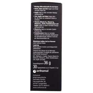 Ортомол Хеір Інтенс (Orthomol Hair Intense) вітамінний комплекс для поліпшення і відновлення волосся на курс прийому 30 днів