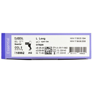 Чулки компрессионные с силиконовым фиксатором SIGVARIS (Сигварис) Essential Classical 18962 класс 2 с открытым мыском цвет бежевый размер L long