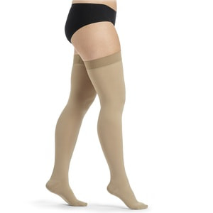 Чулки компрессионные с силиконовым фиксатором SIGVARIS (Сигварис) Essential Classical 18962 класс 2 с открытым мыском цвет бежевый размер L long