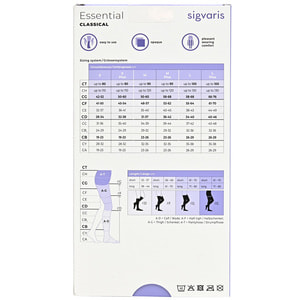 Гольфи компресійні SIGVARIS (Сігваріс) Essential Classical артикул 15992 клас 2 з відкритим миском колір бежевий розмір L short