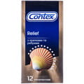 Презервативи CONTEX (Контекс) Relief EVRO (Релиф євро) з ребрами і крапками 12 шт