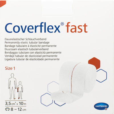 Бинт постійно еластичний трубчастий COVERFLEX FAST (Коверфлекс фаст) розмір 1 3,5 см х 10 м 1 шт