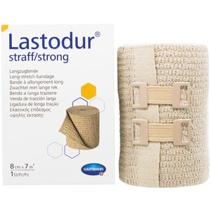 Бинт эластичный высокой растяжимости LASTODUR Straff Strong (Ластодур страф стронг) тугой размер 8 см х 7 м