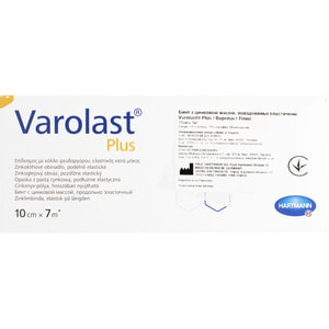 Бинт продольно эластичный с цинковой массой VAROLAST PLUS (Вароласт плюс) размер 10 см х 7 м
