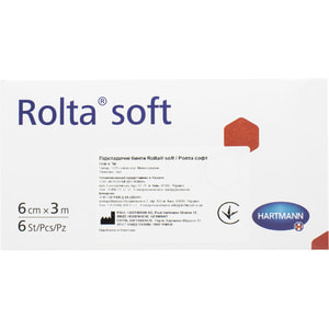 Бинт подкладной ROLTA SOFT (Ролта софт) размер 6 см х 3 м 6 шт