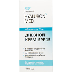 Крем для обличчя ELFA PHARM (Ельфа Фарм) Hyaluron5 Med (Гіалурон5 Мед) денний SPF 15 40 мл