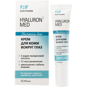 Крем для кожи вокруг глаз ELFA PHARM (Эльфа Фарм) Hyaluron5 Med (Гиалурон5 Мед) 15 мл