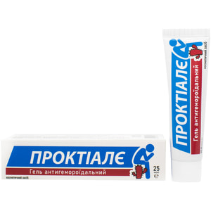 Проктіалє гель антигемороїдальний для інтимної гігієни профілактичний 25 мл