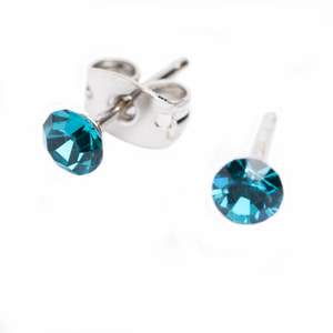 Сережки DR.BIJU (Доктор Бижю) Сіріус 3,3 мм Кришталь 1 пара