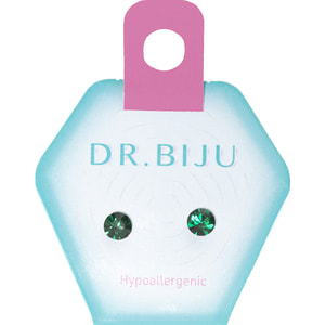 Сережки DR.BIJU (Доктор Бижю) Сіріус 5,3 мм Емеральд 1 пара