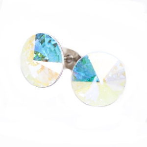 Сережки DR.BIJU (Доктор Бижю) Ріволо 10,0 мм Північне сяйво 1 пара
