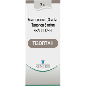 Тізоптан краплі очні р-н фл. 3мл