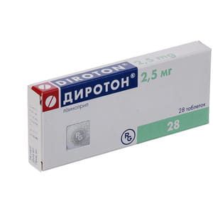 Диротон табл. 2,5мг №28