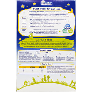 Смесь сухая молочная HUMANA (Хумана) Сладкие сны для детей с 6 месяцев 600 г NEW