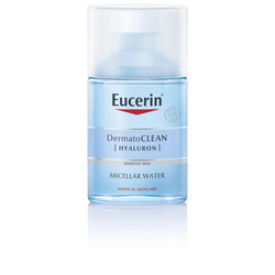 Флюид для лица EUCERIN (Юцерин) DermatoClean (Hyaluron) (ДерматоКлин Гиалурон) мицеллярный очищающий 3 в 1 для чувствительной кожи всех видов 100 мл