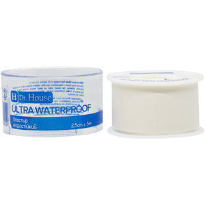 Пластырь медицинский Dr. House (Доктор Хаус) Waterproof водостойкий размер 2,5 см х 5 м 1 шт